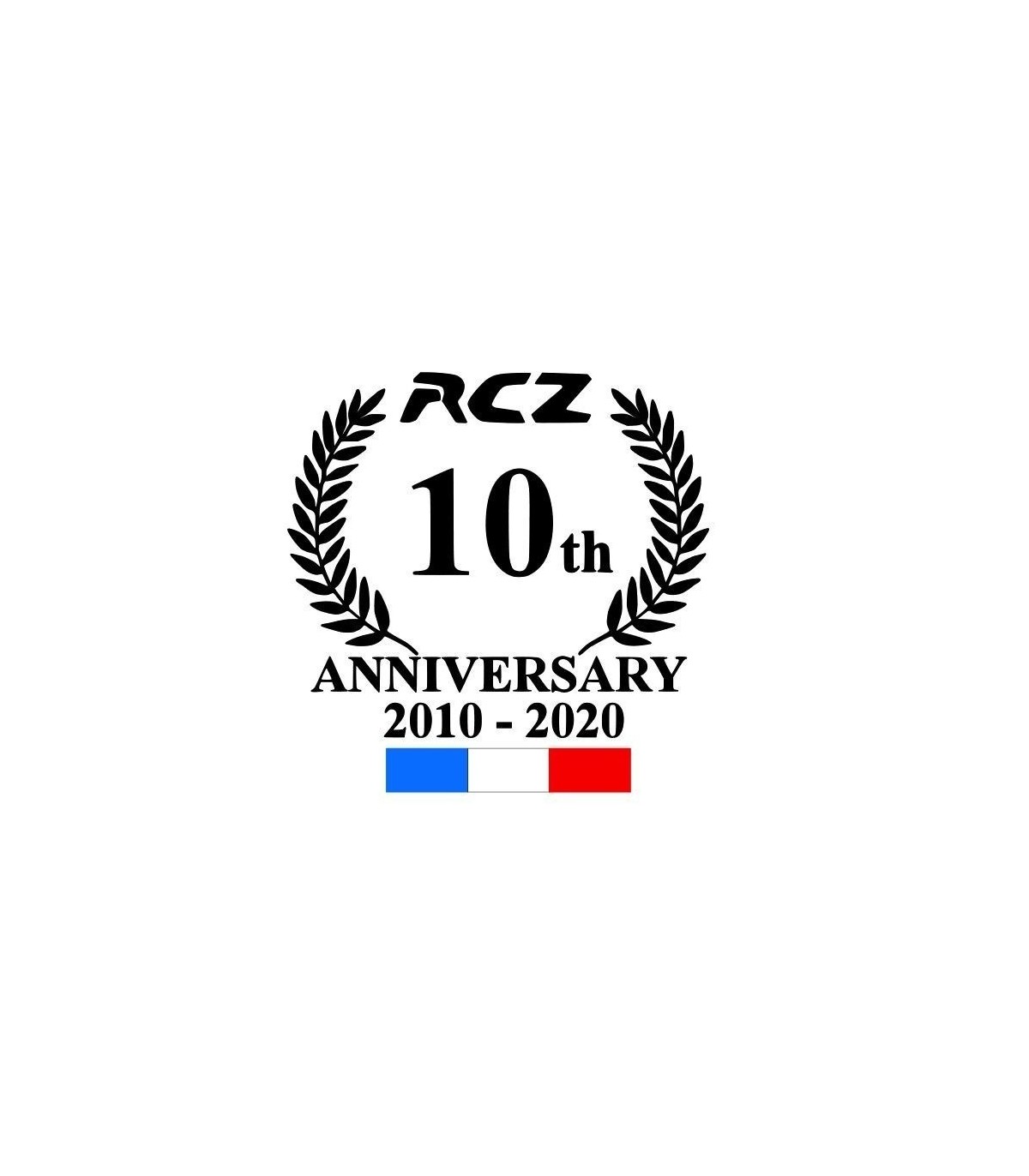 Stickers RCZ 10ans Anniversaire