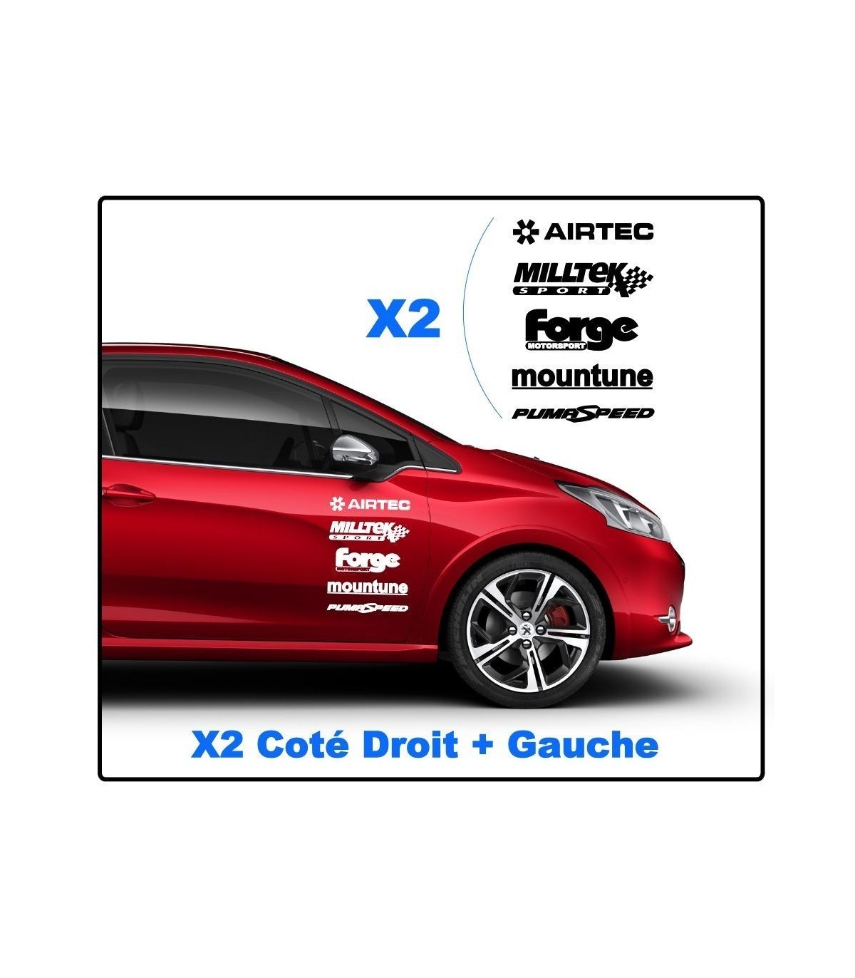 Kit 10 Stickers Marques