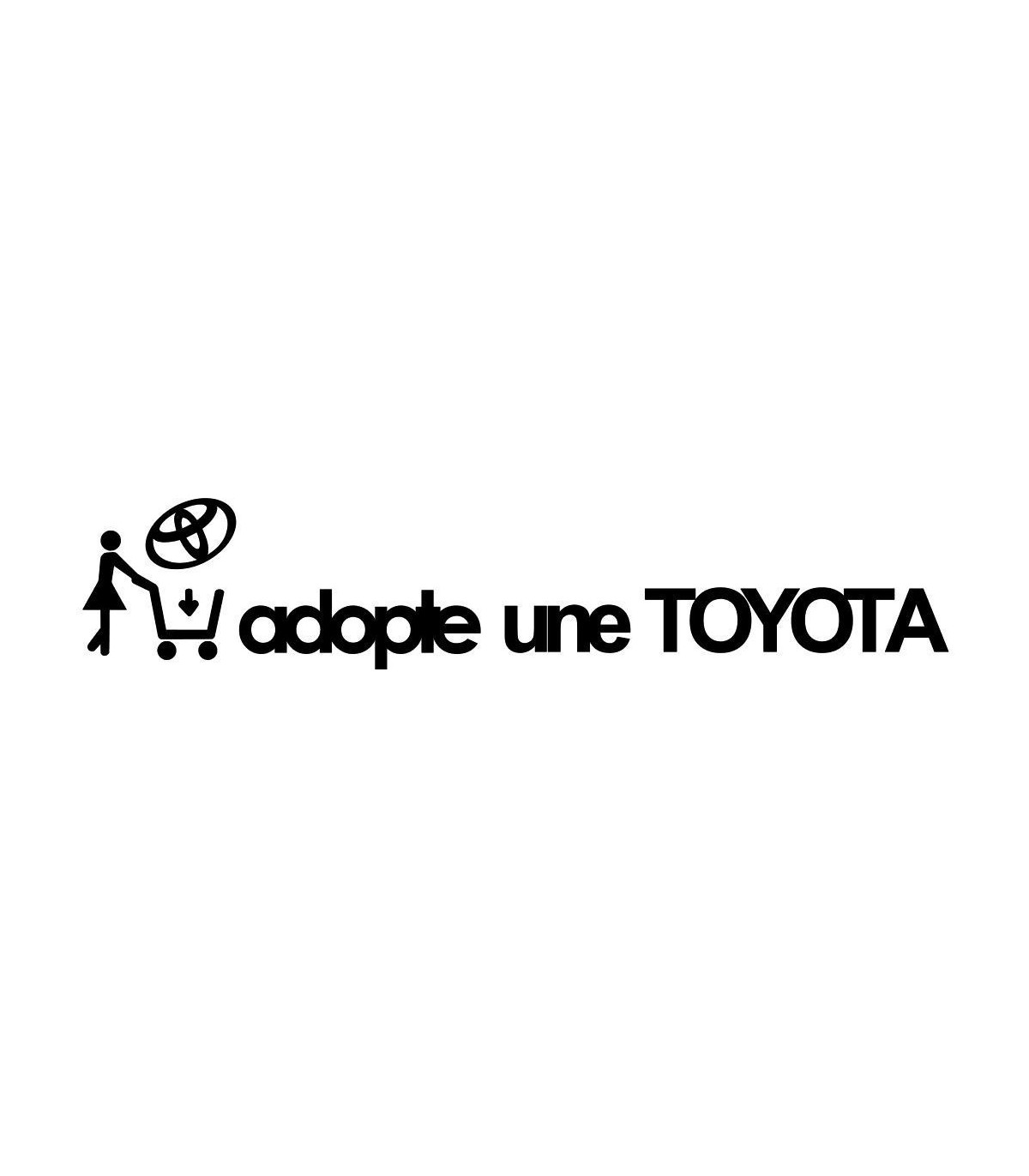 Stickers Adopte une Toyota