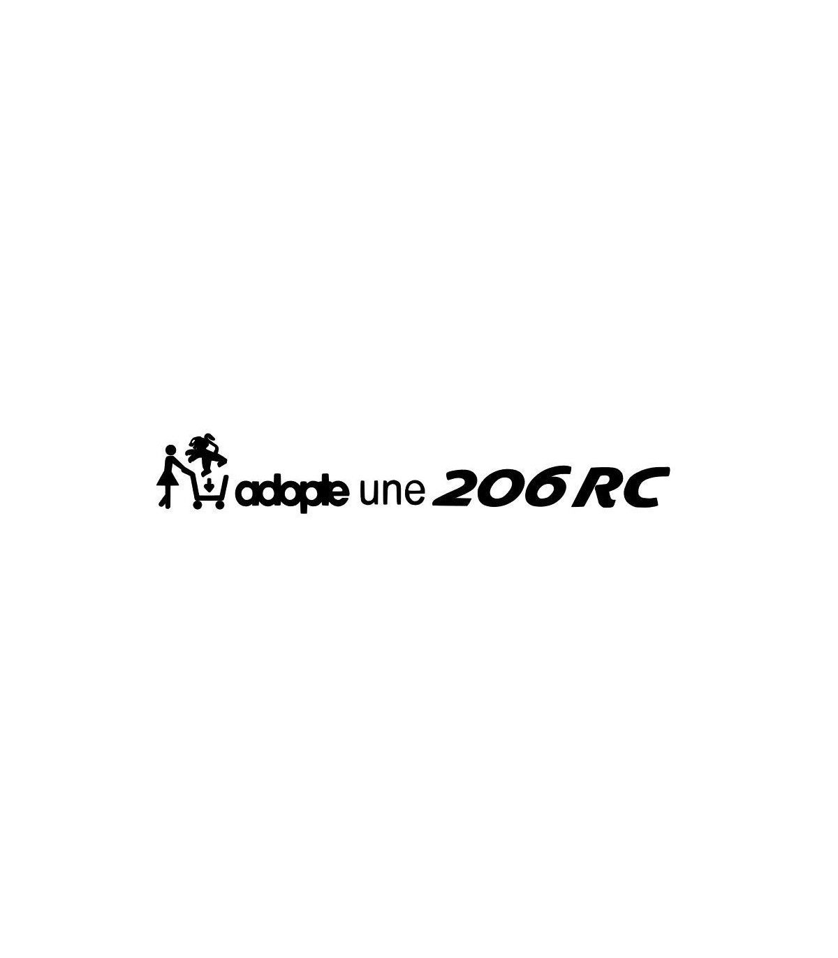 Stickers ADOPTE UNE 206 RC