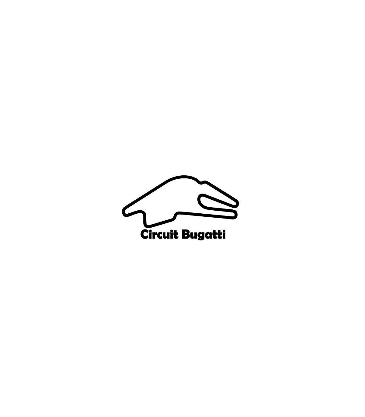 Stickers TRACÉ CIRCUIT BUGATTI