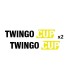 Stickers TWINGO CUP X2
