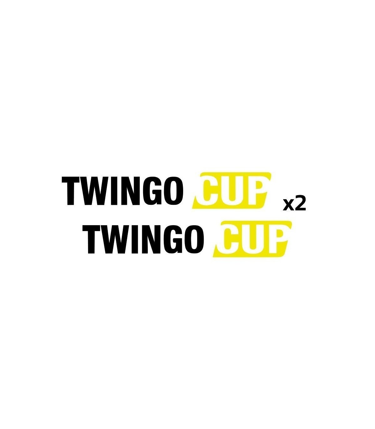 Stickers TWINGO CUP X2