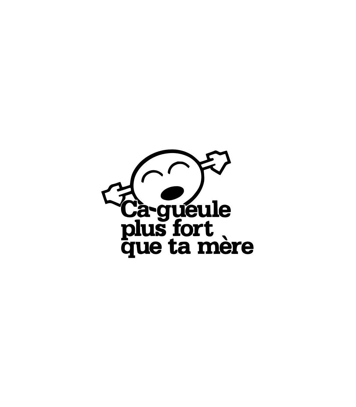 Stickers CA GUEULE PLUS FORT 3 ...