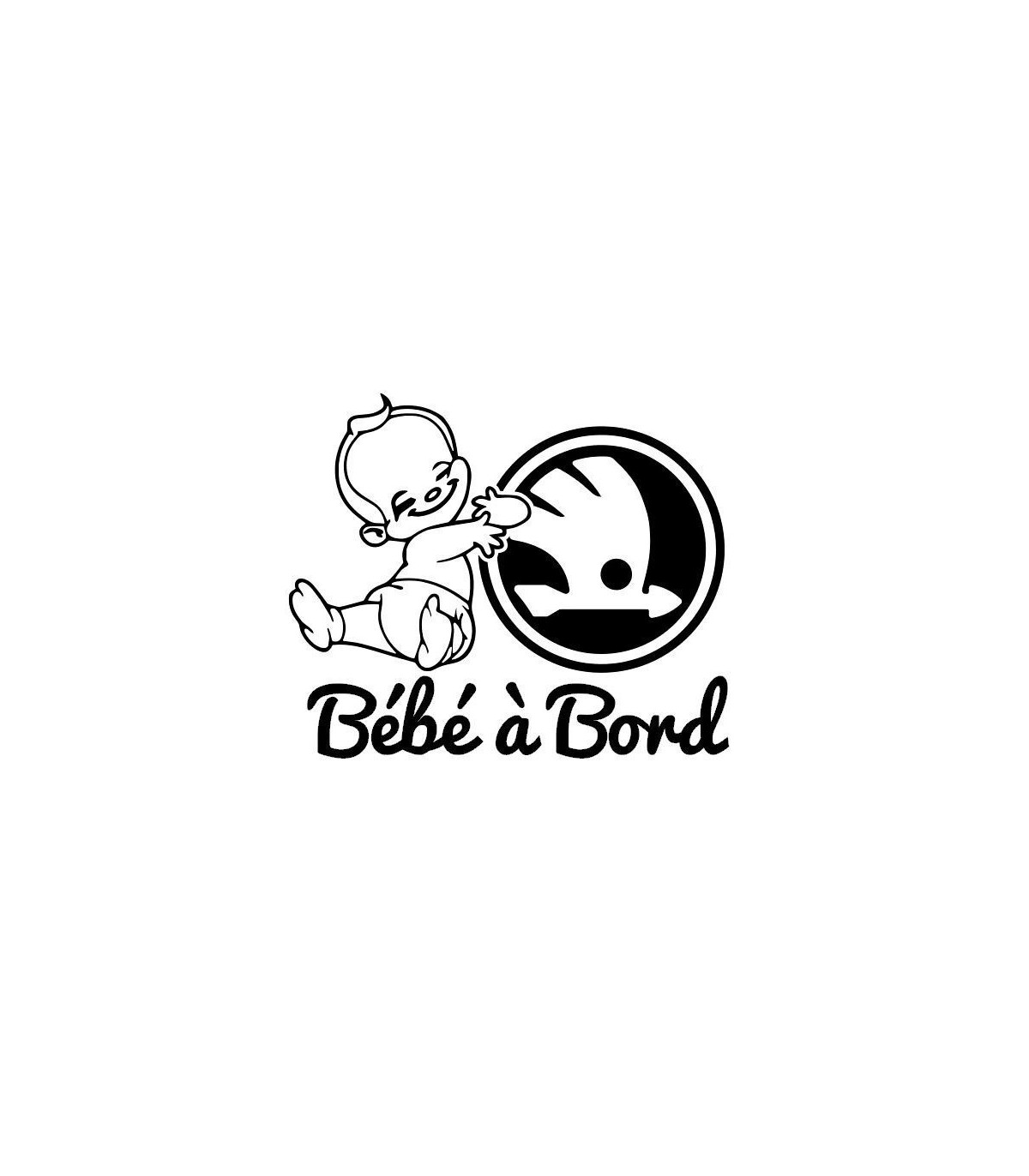 Stickers BÉBÉ A BORD Skoda