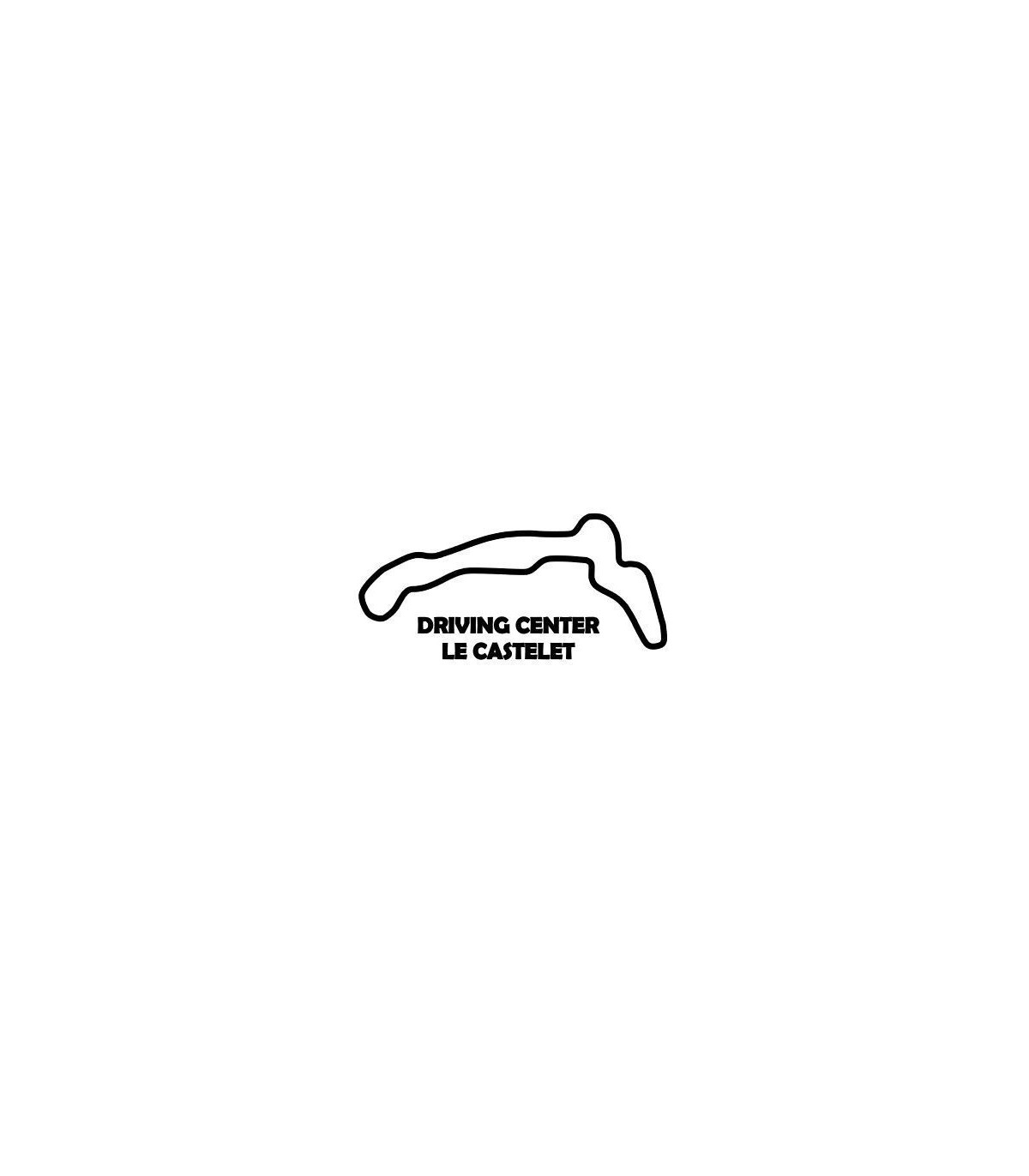 Stickers TRACÉ CIRCUIT DRIVING CENTER LE CASTELET
