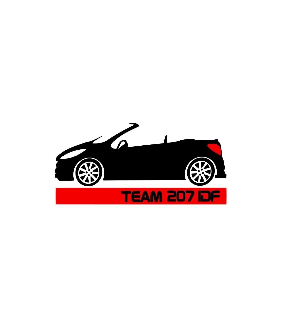 Stickers  TEAM 207 CC IDF