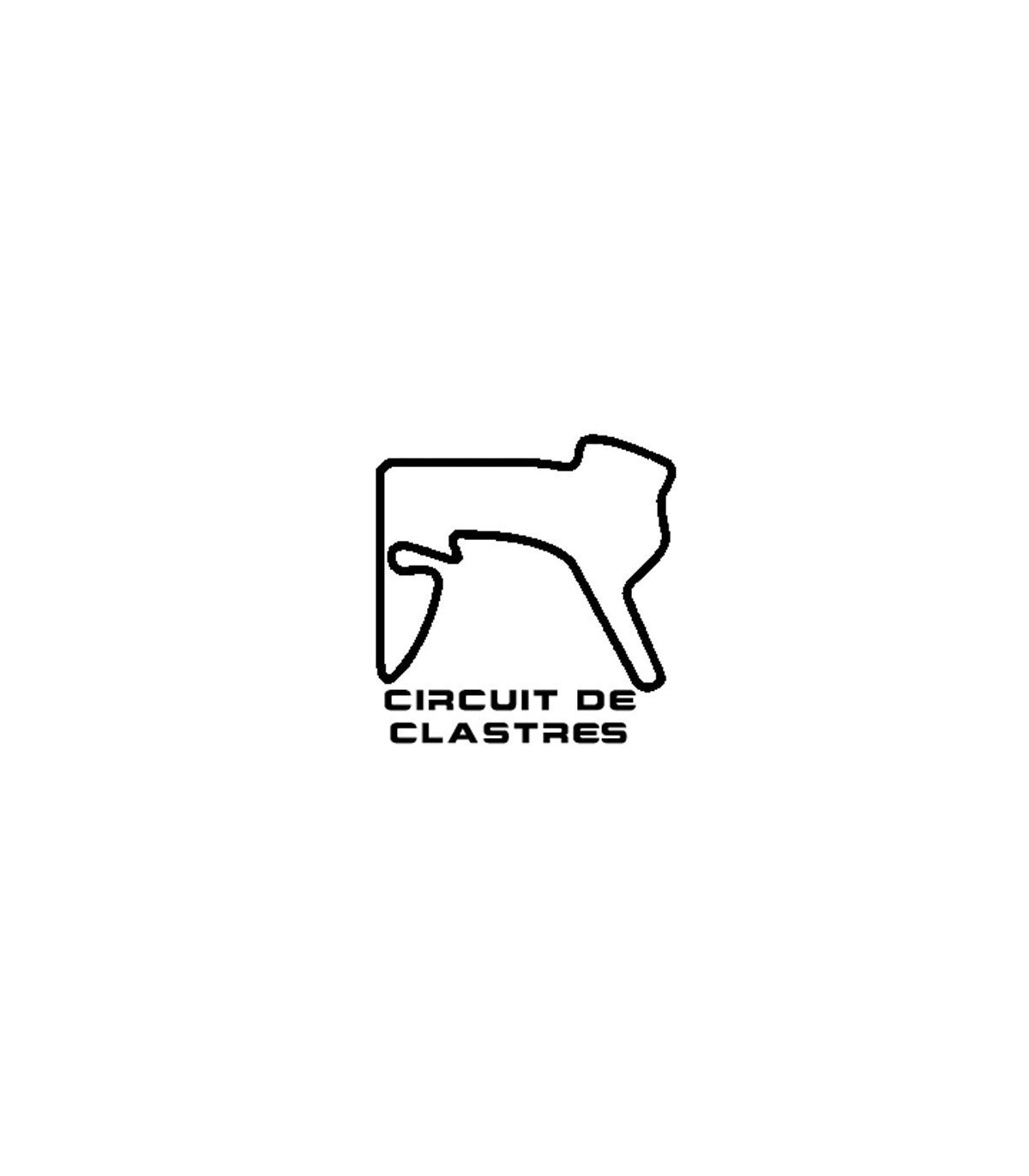 Stickers TRACÉ CIRCUIT CLASTRES