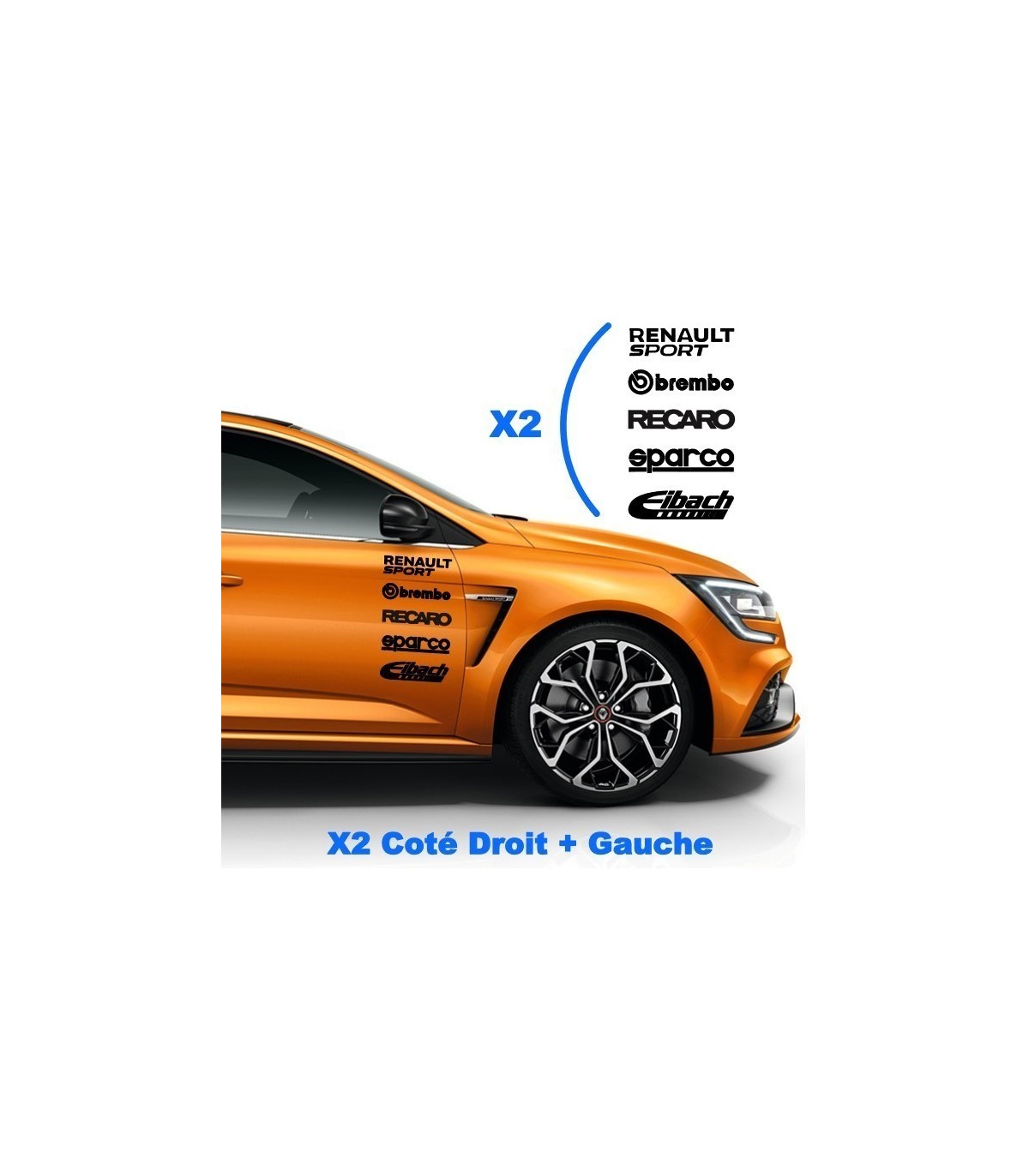 Kit 10 Stickers Marques