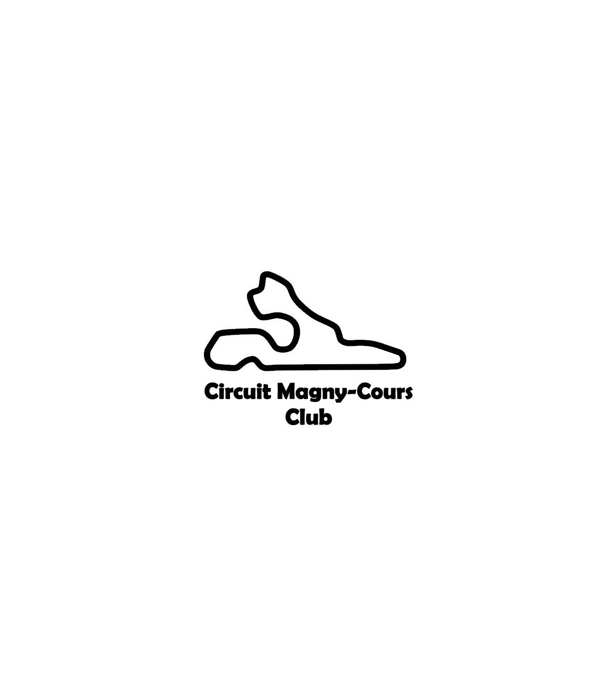 Stickers TRACÉ CIRCUIT Magny-Cours Club
