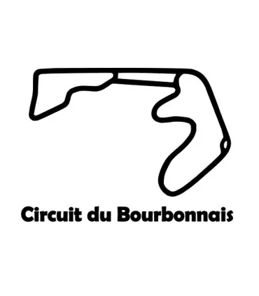 Stickers TRACÉ CIRCUIT DU BOURBONNAIS