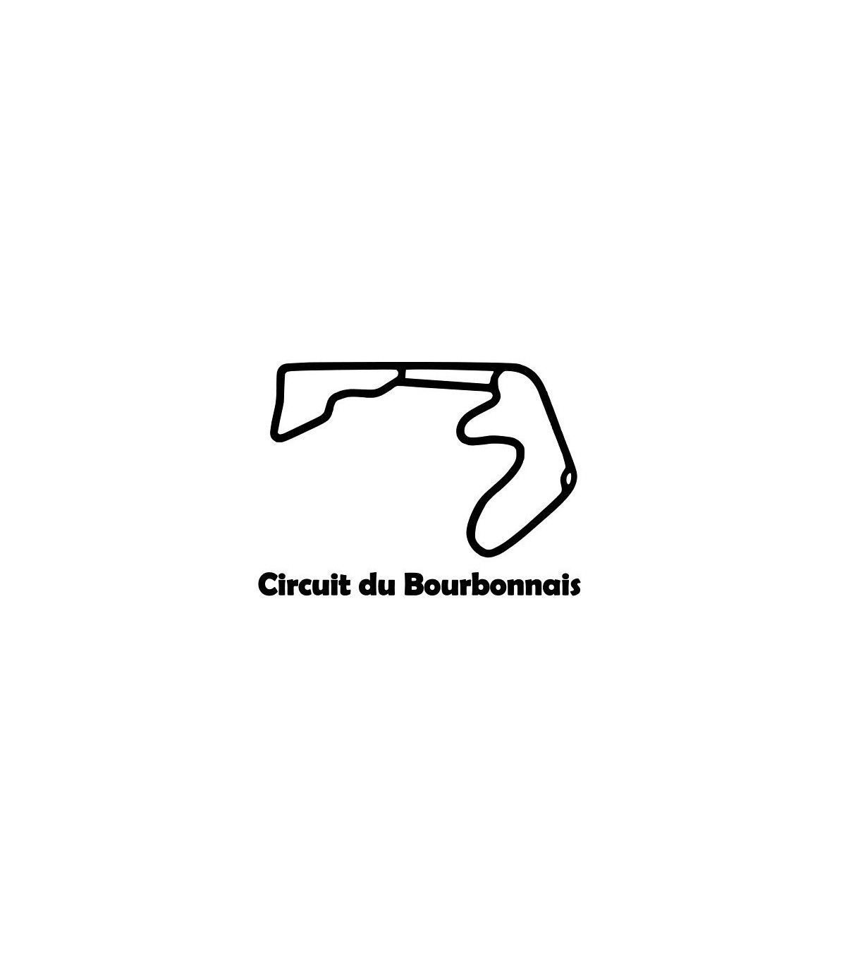 Stickers TRACÉ CIRCUIT DU BOURBONNAIS