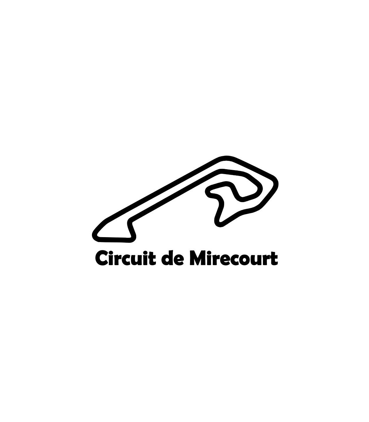 Stickers TRACÉ CIRCUIT DE MIRECOURT
