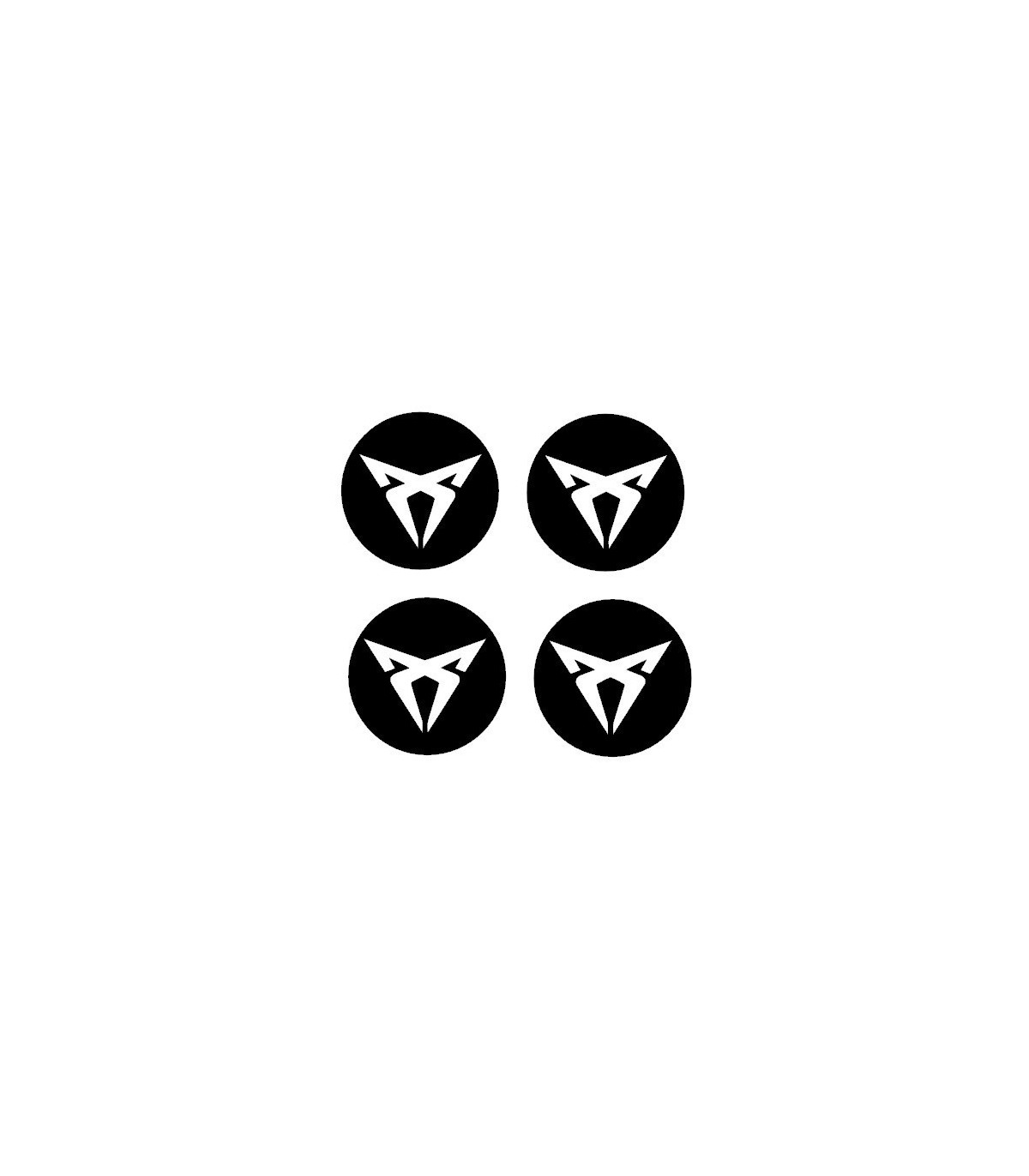 Stickers 4X CENTRE DE ROUE CUPRA Diam. 55mm