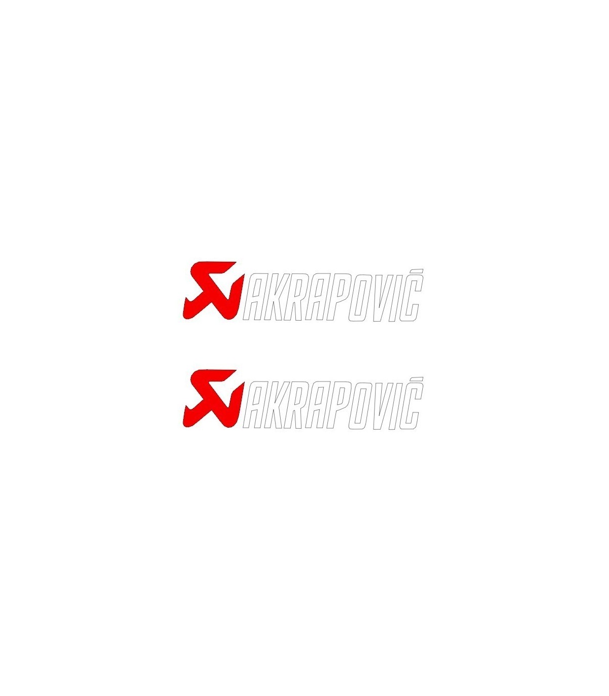 Stickers 2X Akrapovic pour Canule Echappement