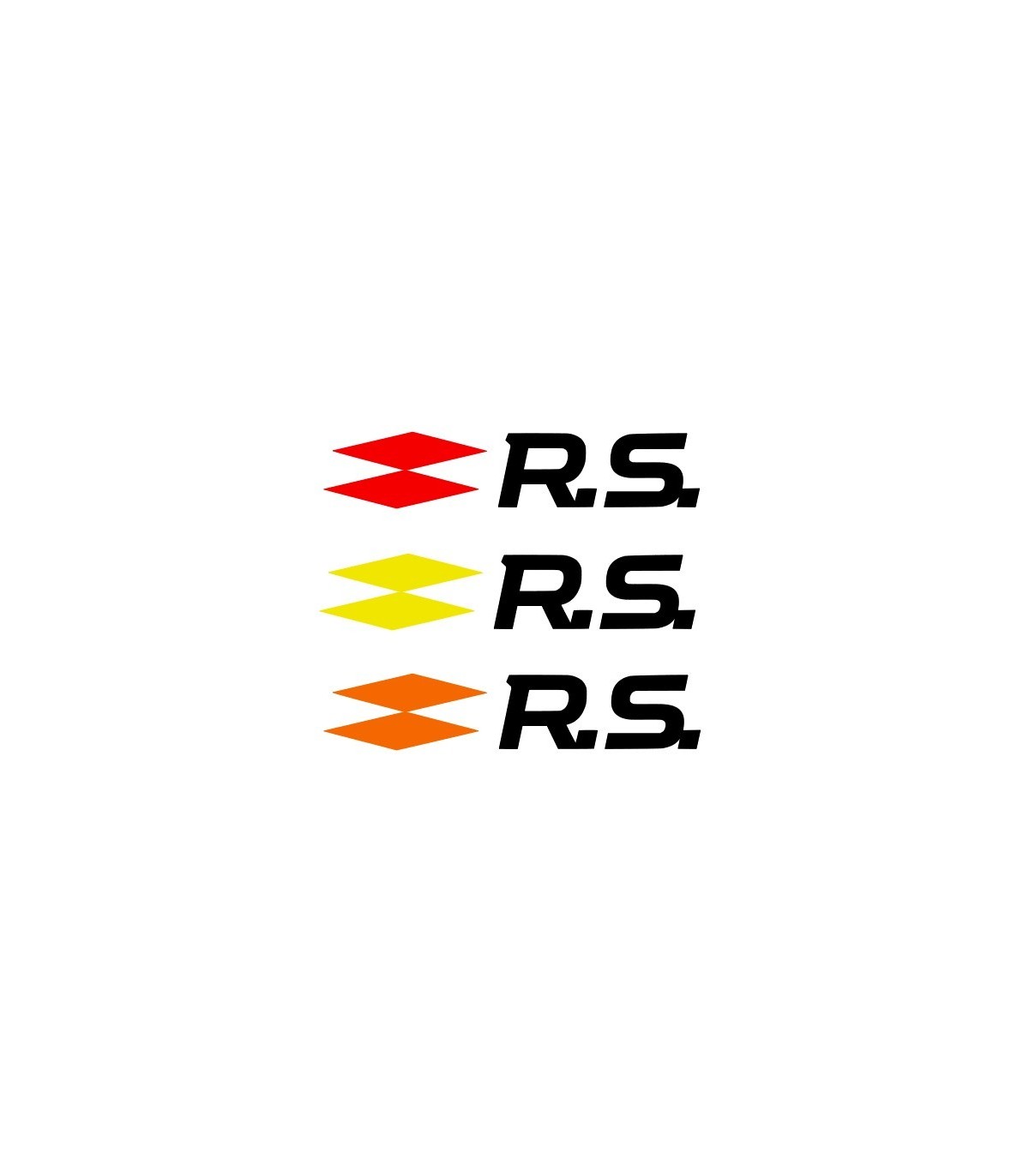 Stickers Sigle Rs Grande taille