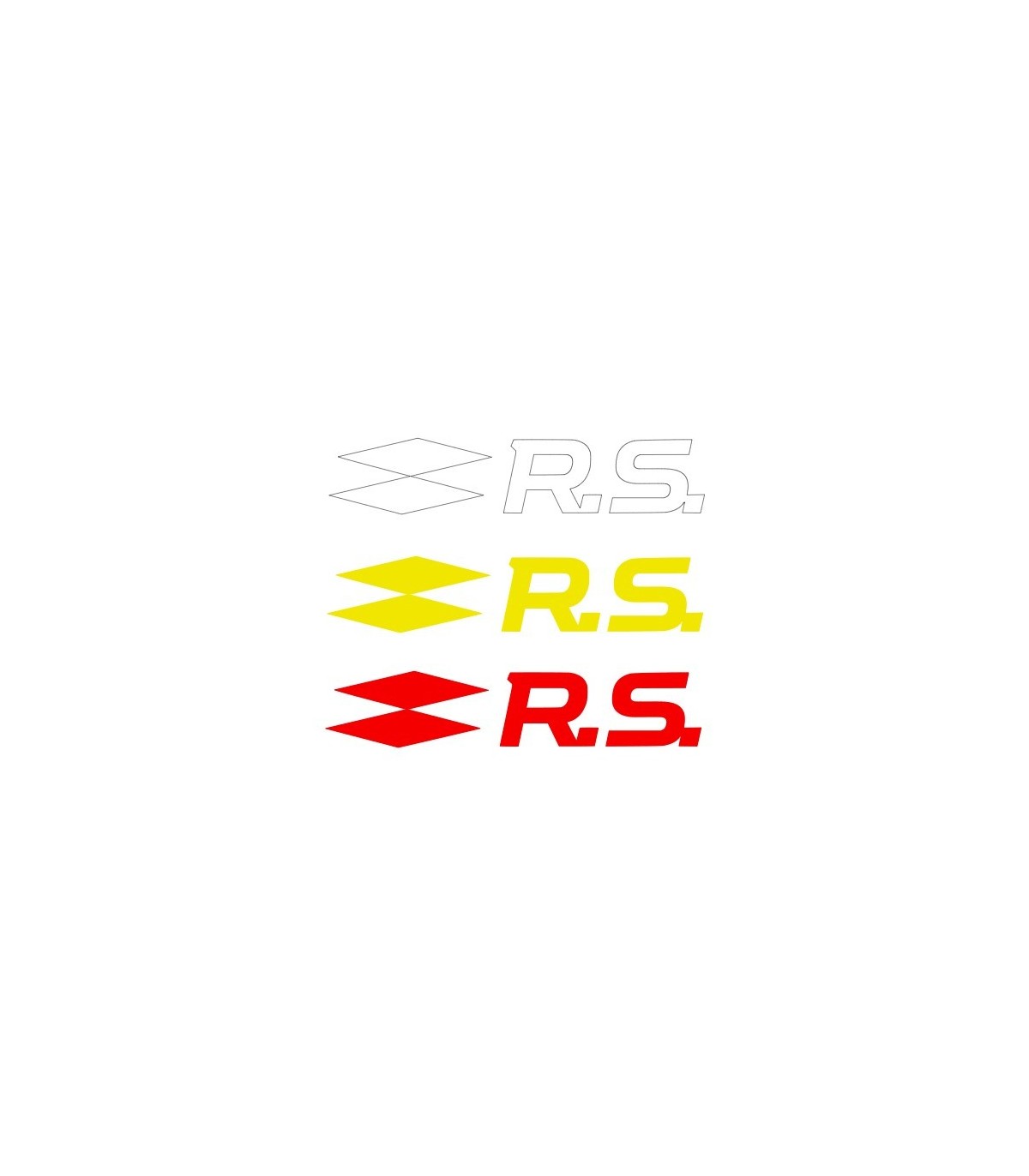 Stickers Sigle Rs Grande taille UNIS