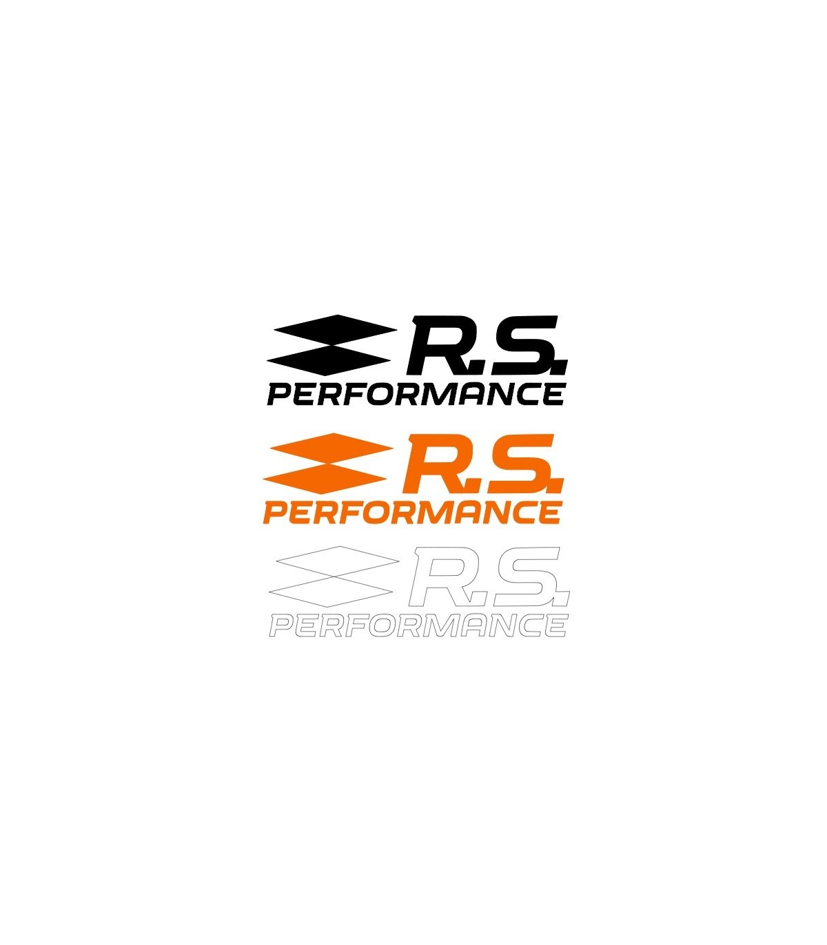 Stickers Sigle Rs Performance Grande taille UNIS