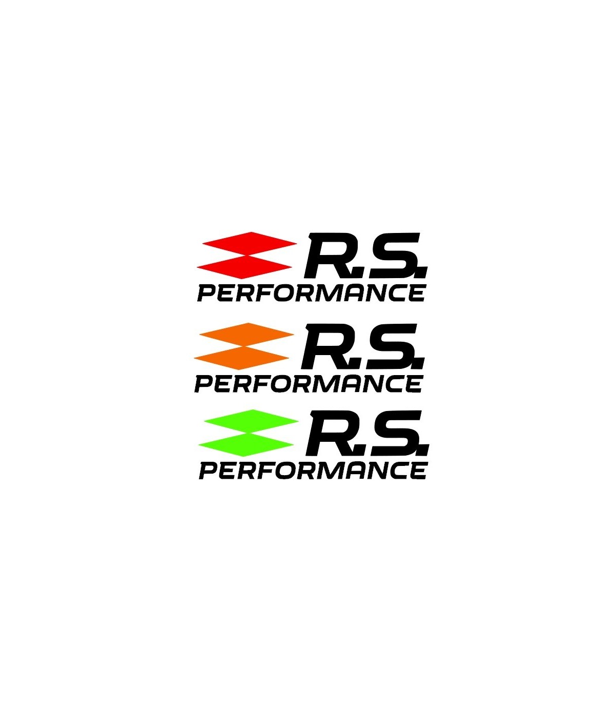 Stickers Sigle Rs Performance Grande Taille