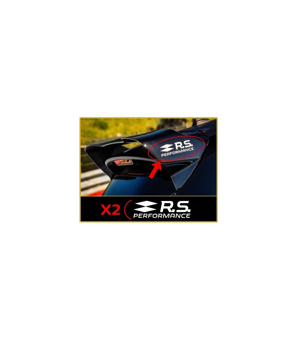 Stickers Rs Performance Aileron Clio 4rs