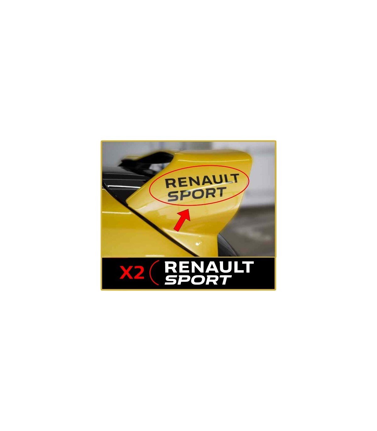 Stickers Renault sportAileron Clio 4rs
