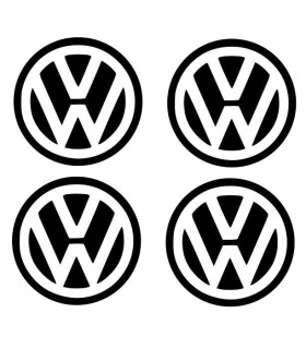 Stickers 4X CENTRE DE ROUE VW 55mm