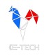 Stickers E-tech Tricolor