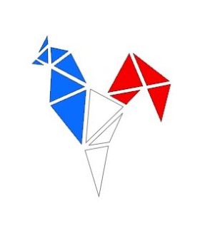 Stickers Coq Tricolor