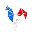 Stickers Coq Tricolor