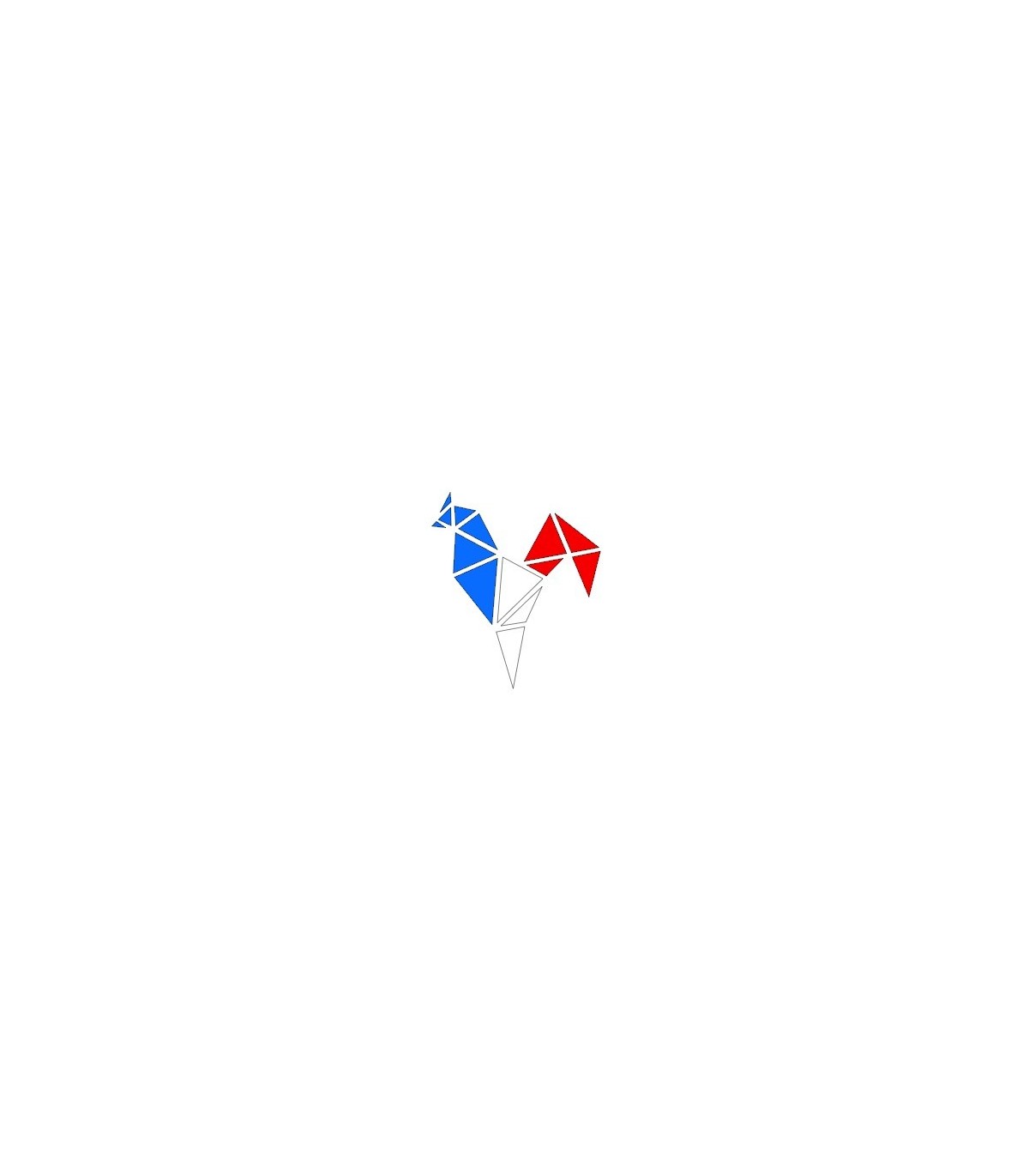 Stickers Coq Tricolor