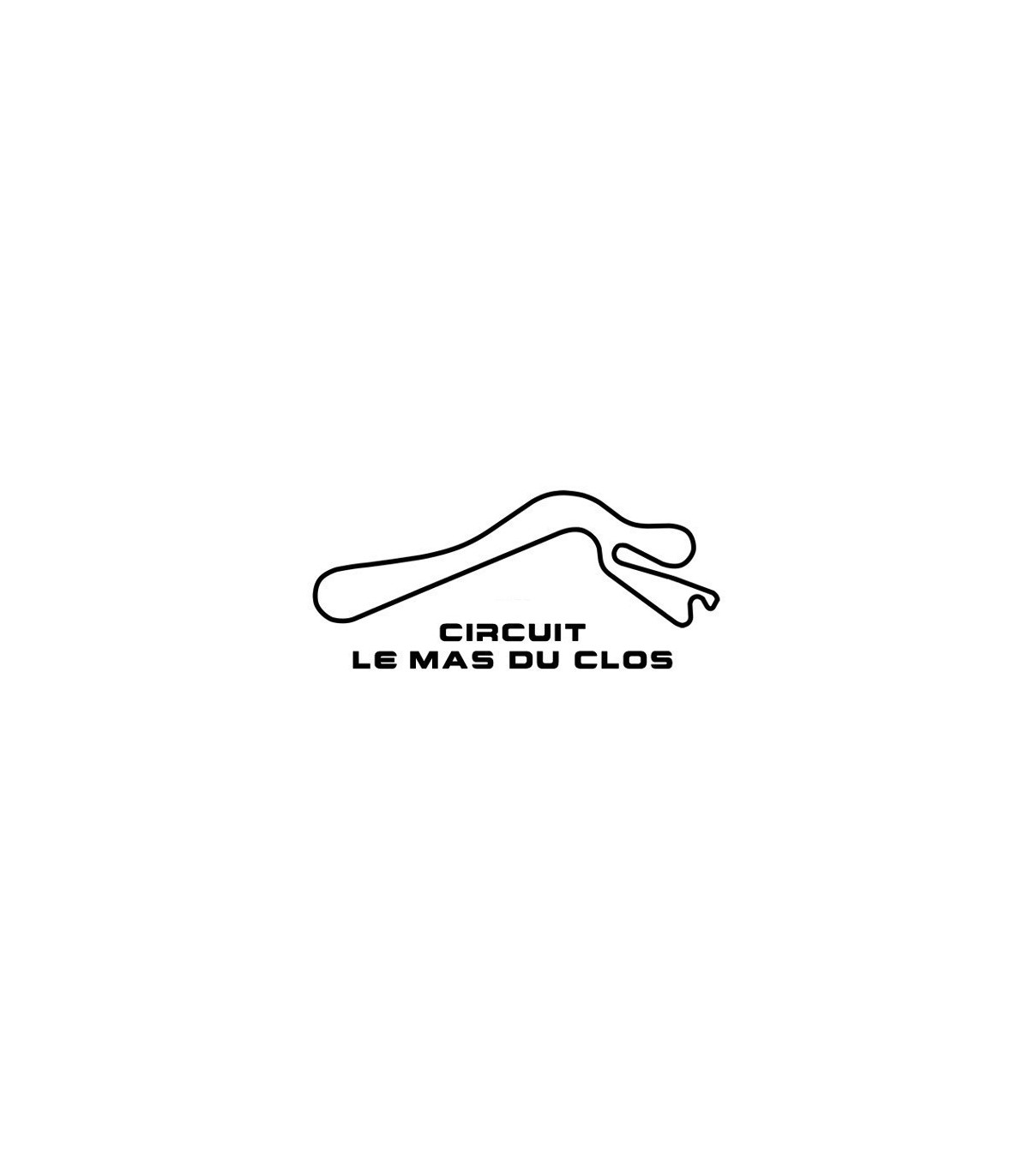 Stickers TRACÉ CIRCUIT LE MAS DU CLOS