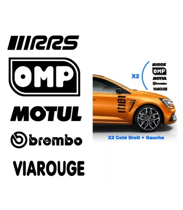 Kit 10 Stickers Marques