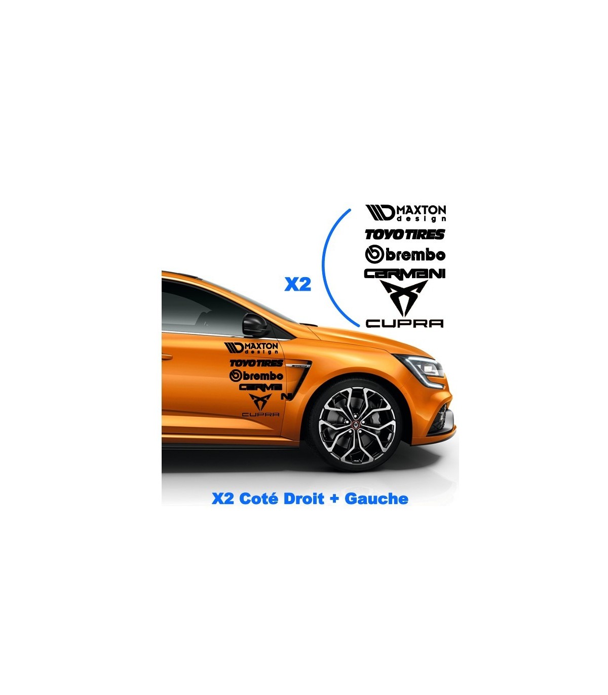Kit 10 Stickers Marques 2