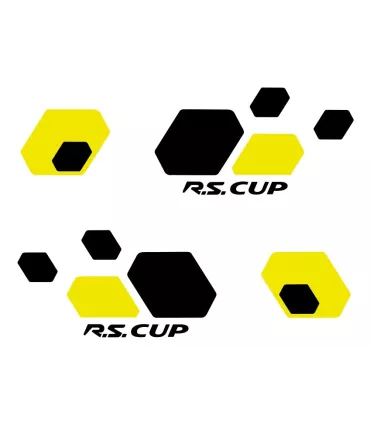 Kit Déco Damiers bi color Renault Sport
