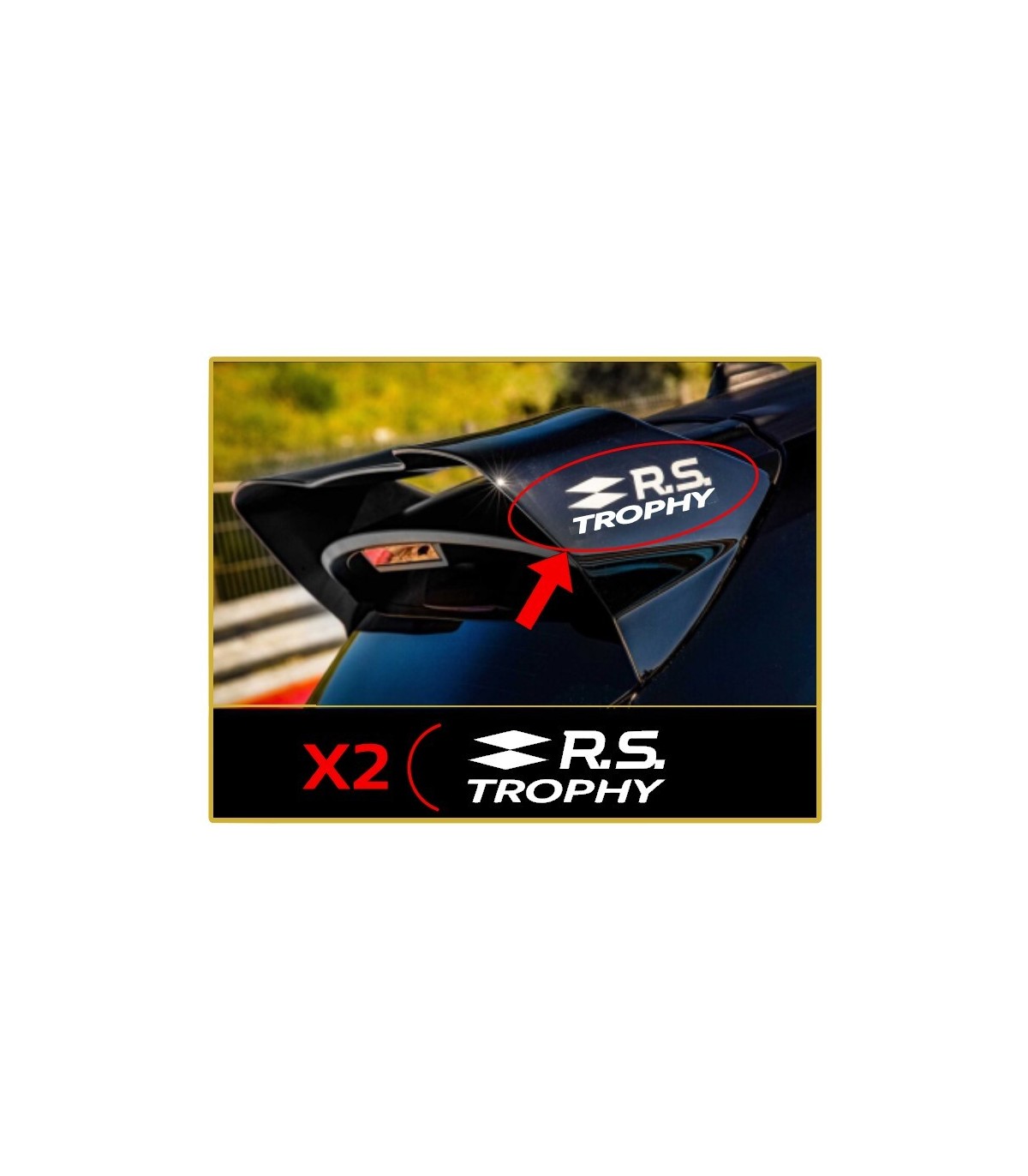Stickers Rs Trophy Aileron Clio 4rs