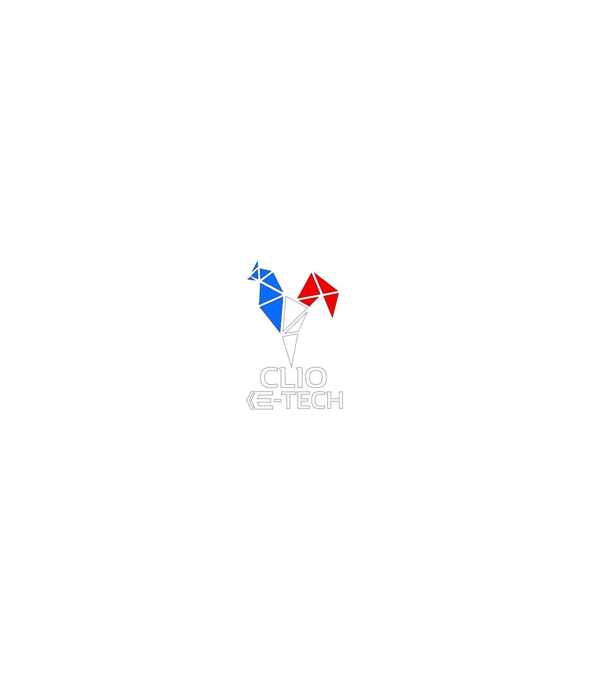 Stickers Clio E-tech Tricolor