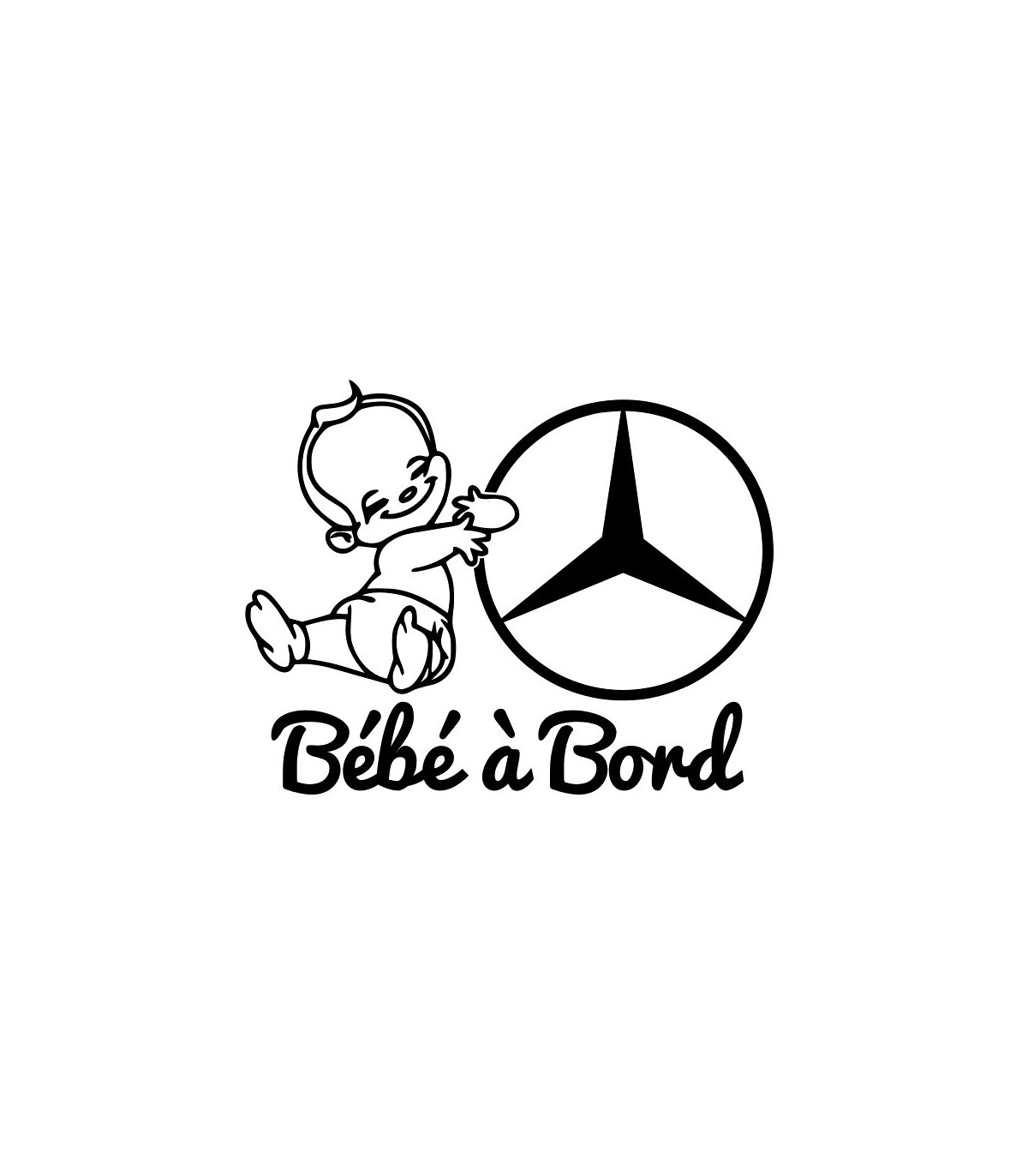 Stickers BÉBÉ A BORD MERCEDES