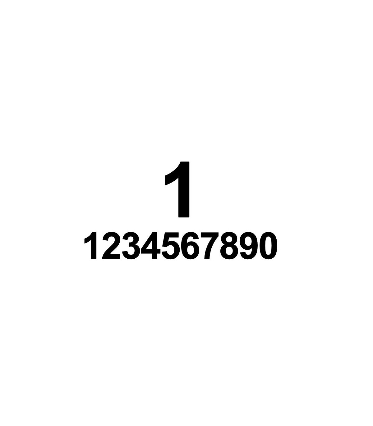 Stickers Numero Course Type A