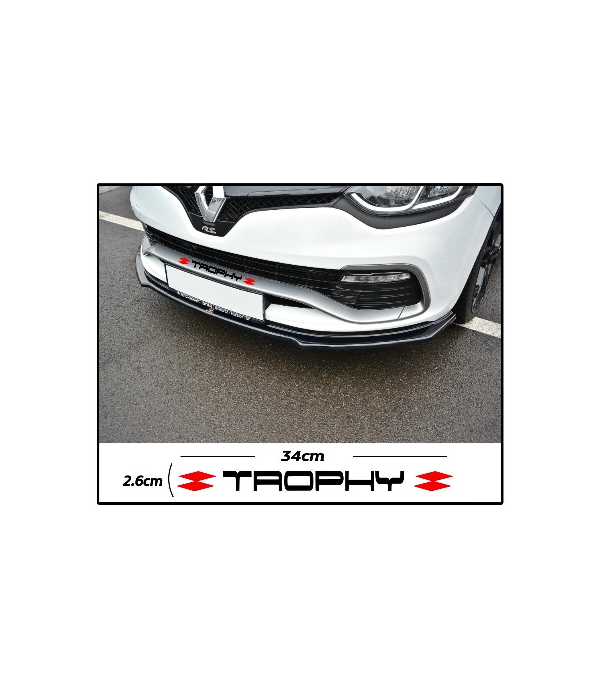 StickersTROPHY pour lame AvantCLIO 4RS