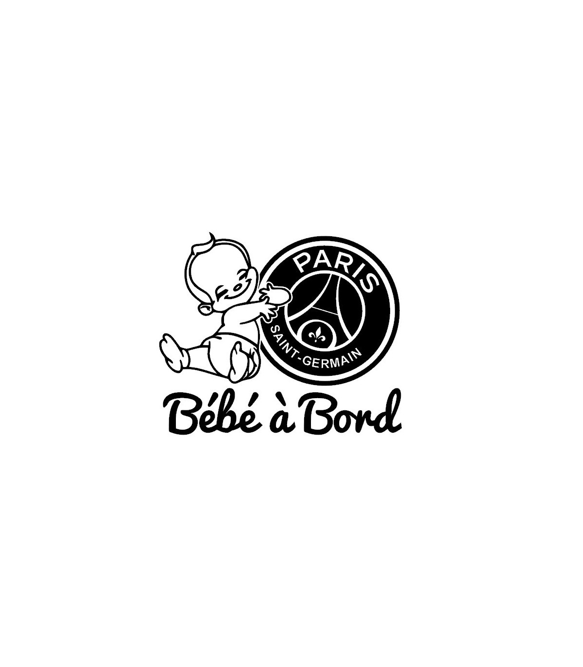 Stickers BÉBÉ A BORD PSG
