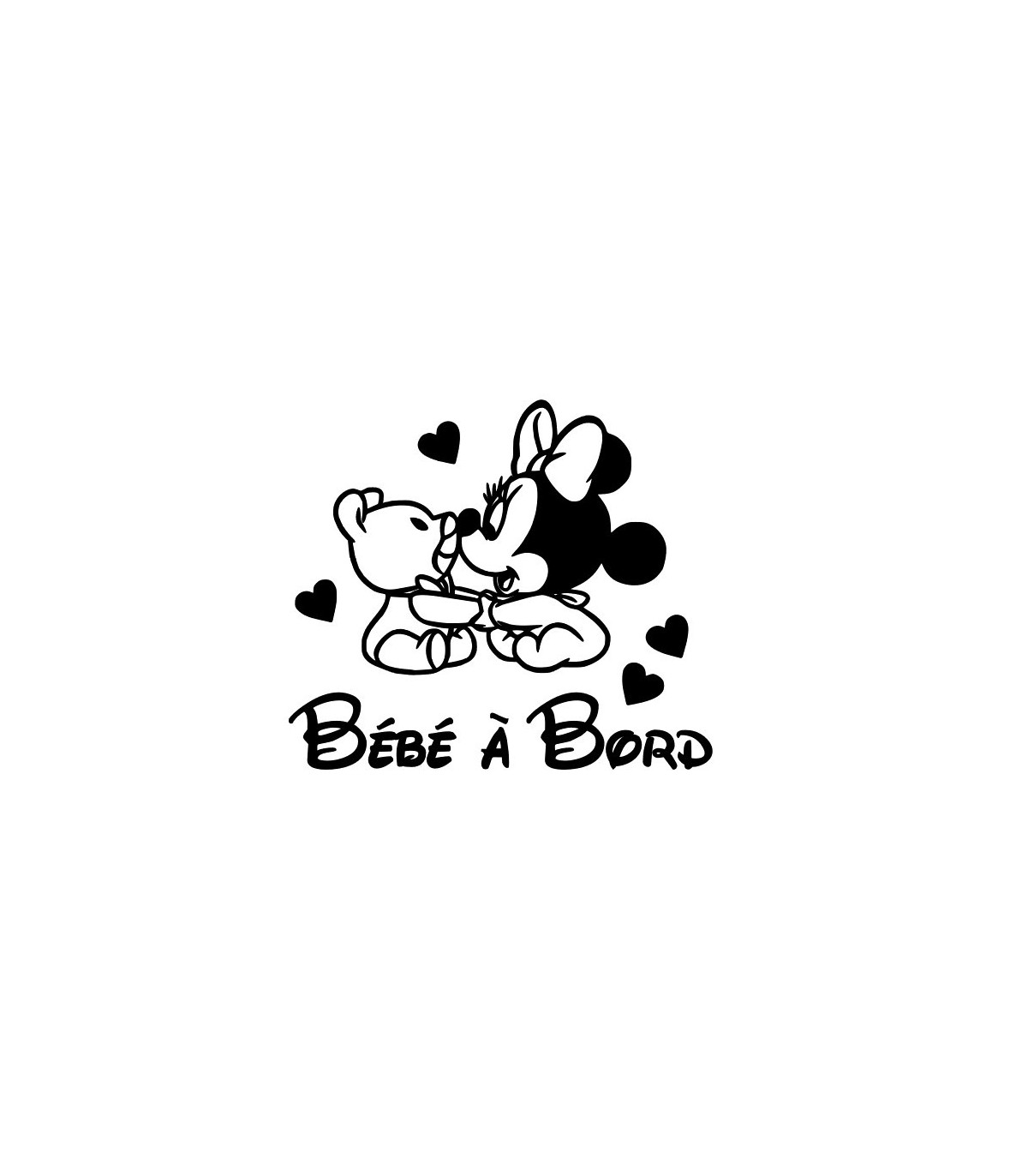 Stickers BÉBÉ A BORD MINNIE
