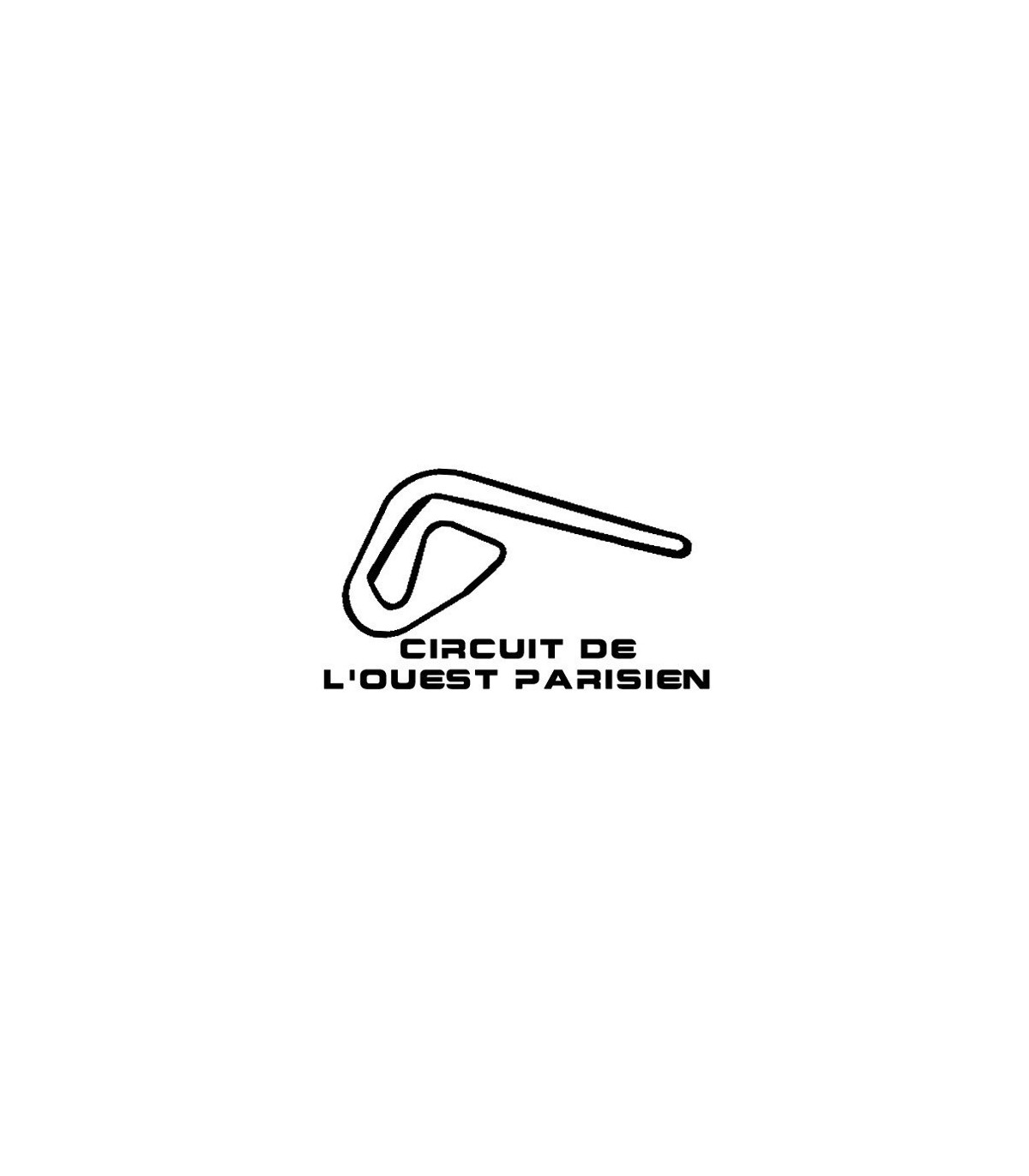 Stickers TRACÉ CIRCUIT DE L'OUEST PARISIEN