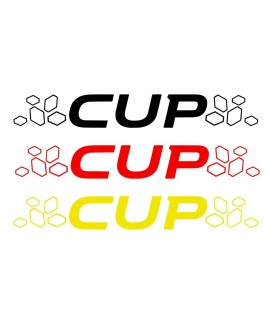 Stickers CUP + DAMIERS Pour lame de Megane 3RS