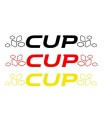 Stickers CUP + DAMIERS Pour lame de Megane 3RS