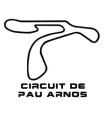 Stickers TRACÉ CIRCUIT DE PAU ARNOS