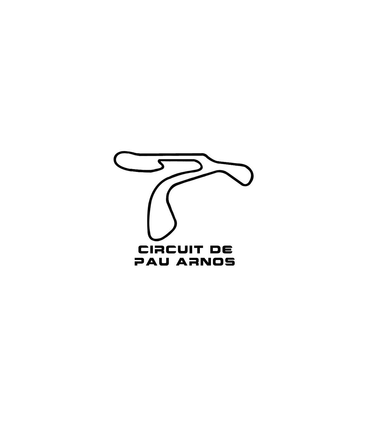 Stickers TRACÉ CIRCUIT DE PAU ARNOS
