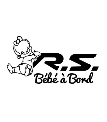 Stickers BÉBÉ A BORD RS FILLE