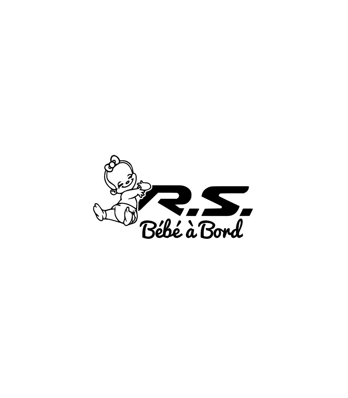 Stickers BÉBÉ A BORD RS FILLE