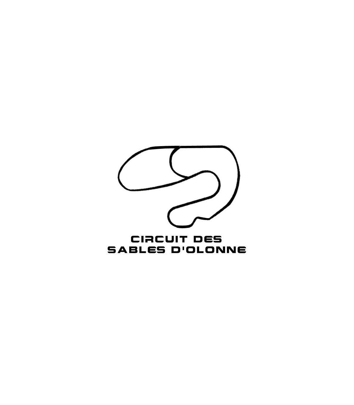 Stickers TRACÉ CIRCUIT DES SABLES D'OLONNE