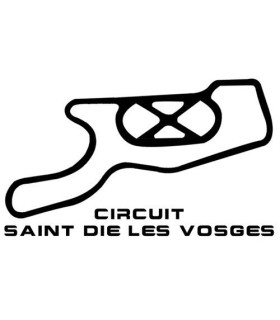 Stickers TRACÉ CIRCUIT SAINT DIE LES VOSGES